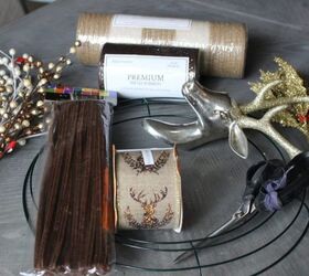diy copper gold deco mesh holiday wreath, crafts, wreaths