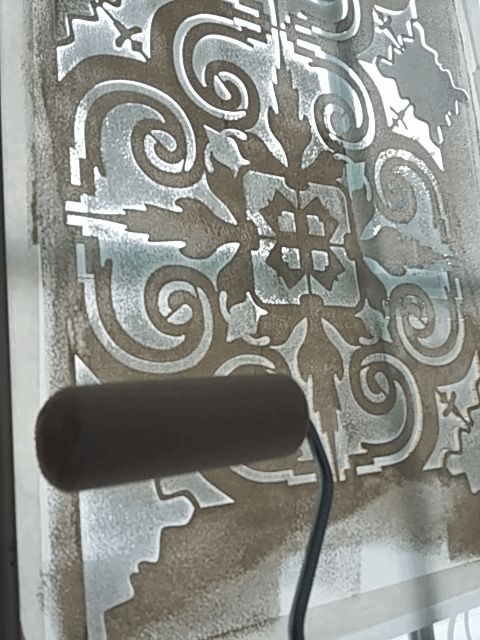 How To Transform A Glass Door Using Stencil Hometalk How To Transform A Glass Door Using Stencil Doors