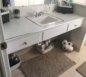 build onto an existing bathroom vanity