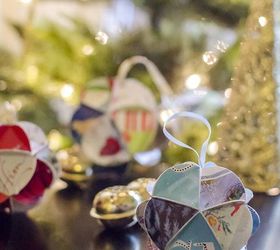 diy christmas card ornaments, christmas decorations, seasonal holiday decor