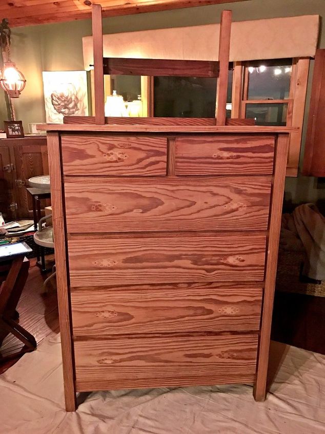 vintage wormy chestnut becomes equestrian work of art, bedroom ideas, crafts, home decor, painted furniture, repurposing upcycling, rustic furniture, woodworking projects