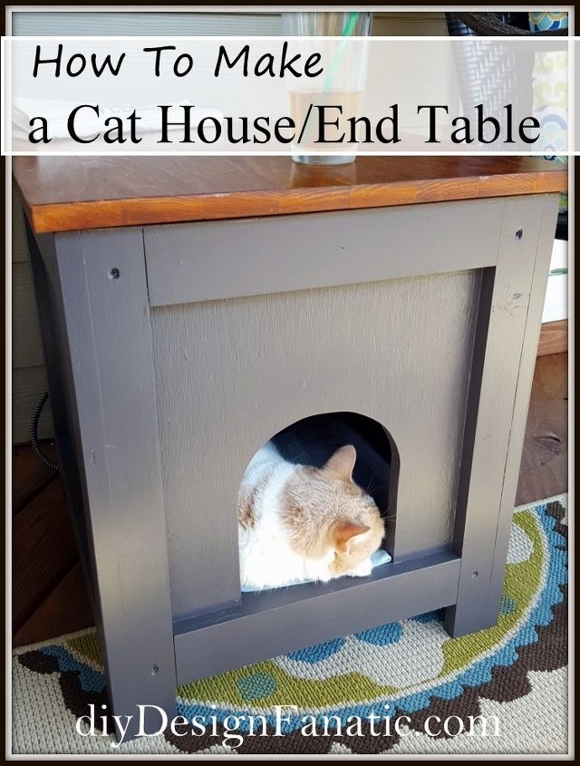 como fazer uma casinha mesa para gatos