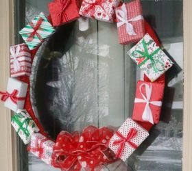 gift box wreath tutorial, crafts, how to, wreaths