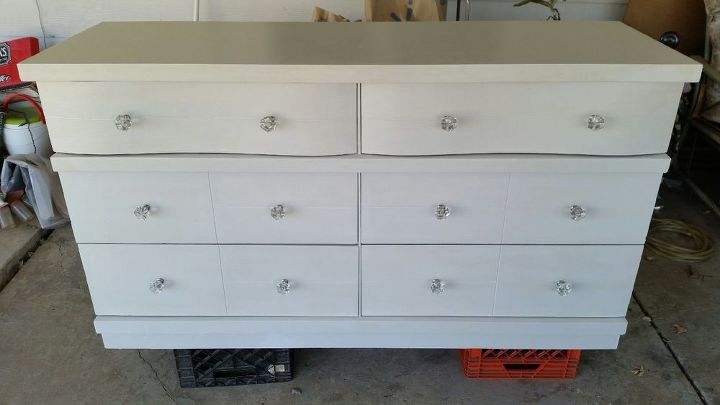 how i tranformed a black dust dresser into a diamond , painted furniture