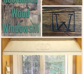 give your windowsill a reclaimed wood finish , A reclaimed wood windowsill DIY