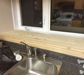 give your windowsill a reclaimed wood finish , Cutting and measuring the vertical section