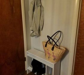here s how to get a mudroom when you don t have an entryway 13 ideas, Build your own for 2 with a bookshelf