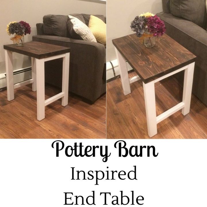 mesa auxiliar inspirada en pottery barn