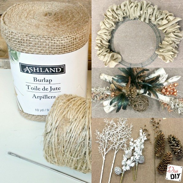 make the perfect burlap wreath, crafts, wreaths