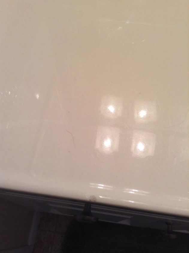 q how to repair a chipped faux marble vanity top, furniture repair, tiling