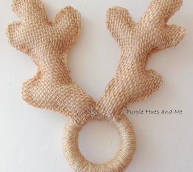 no sew deer antlers napkin ring, pets animals