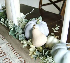 s make your thanksgiving table look amazing with these quick decor ideas, home decor, painted furniture, Paint dollar store pumpkins with chalk paint