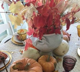 s make your thanksgiving table look amazing with these quick decor ideas, home decor, painted furniture, Grab some leaves from outdoors for your table