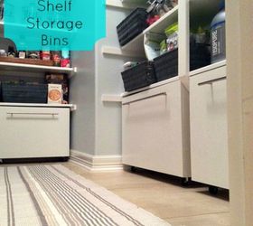 s add more pantry space with these brilliant hacks, closet, Add some storage bins for under your shelves