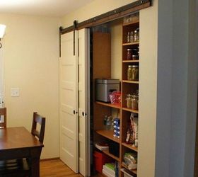 s add more pantry space with these brilliant hacks, closet, Install sliding doors to limit swing space
