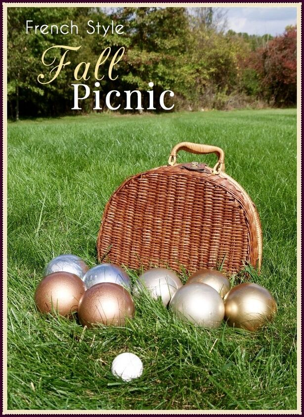french fall picnic and outdoor game diy