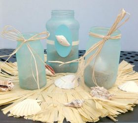shut the front door these sand decorating techniques are stunning, Turn mason jars into beachy lanterns
