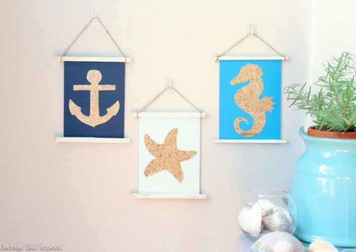 shut the front door these sand decorating techniques are stunning, Turn paper into stunning nautical wall art
