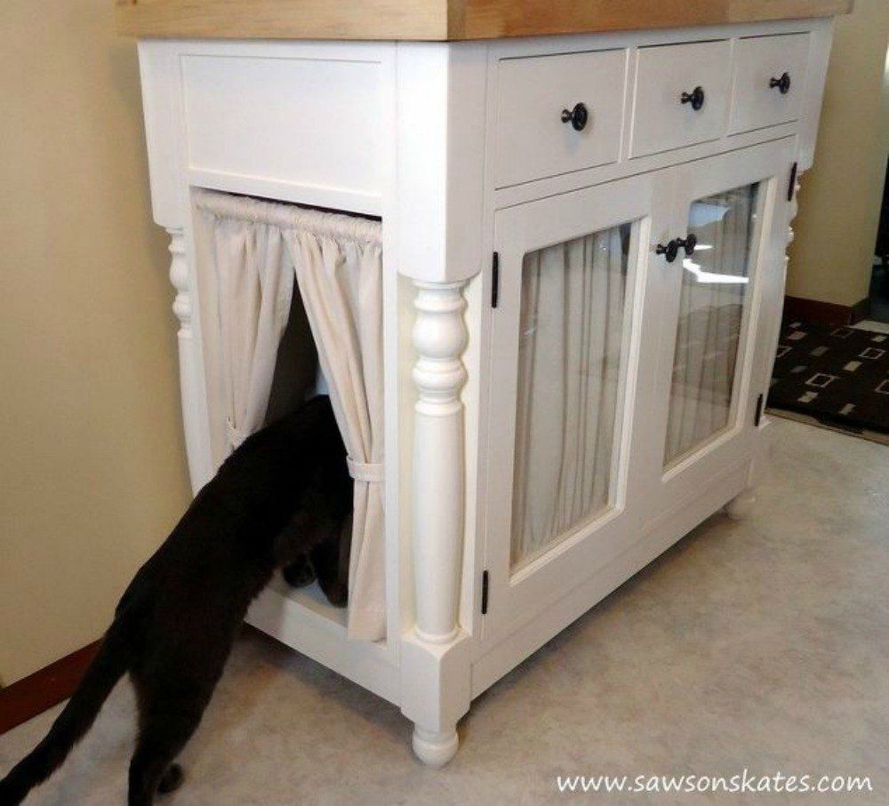 How to build a cat litter box cabinet journey