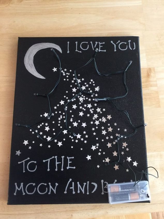 easy light up canvas art, crafts