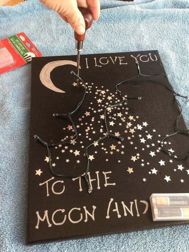 easy light up canvas art, crafts