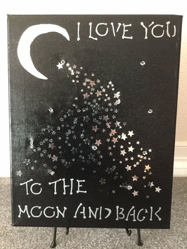 easy light up canvas art, crafts