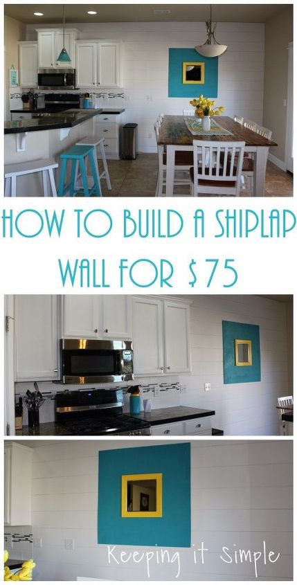 how to build a shiplap wall for 75, how to