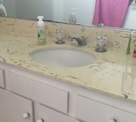 how to update an old countertop to look like beautiful marble, countertops, flooring, how to, tiling