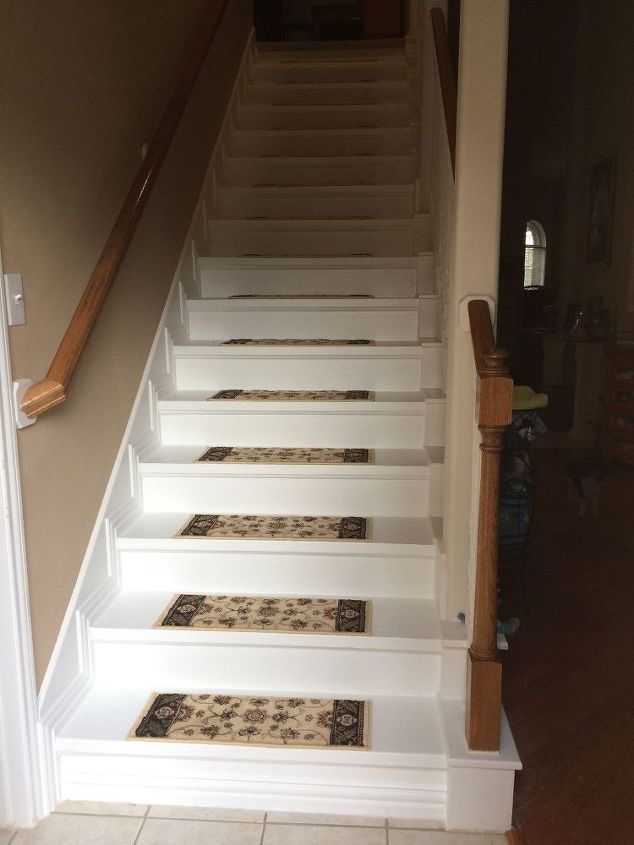 removed old nasty carpet from stairs