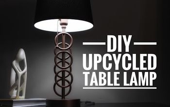 Lámpara de mesa reciclada