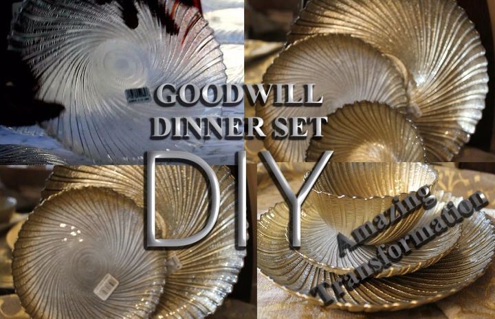 design your own dinner plates a goodwill find, home decor