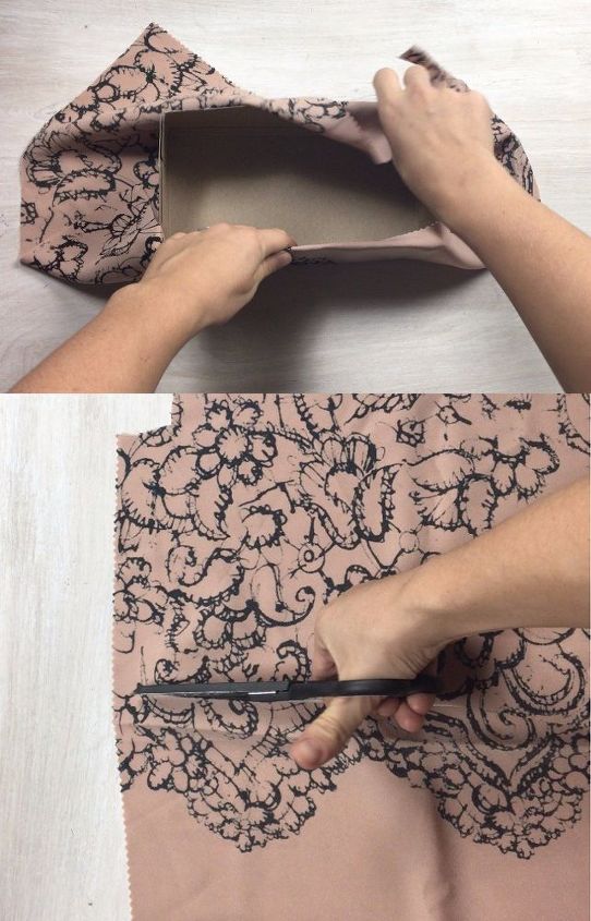 tissue box turned storage bins