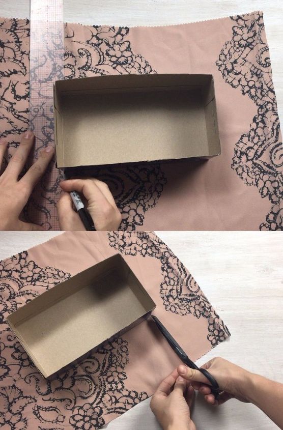 caja de pauelos convertida en papelera