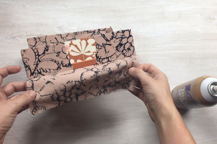 tissue box turned storage bins