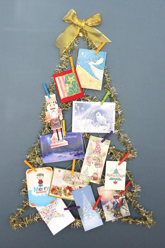 s 20 fake christmas trees you ll wish you d seen sooner, christmas decorations, repurposing upcycling, seasonal holiday decor, Display Space Wall Hanger