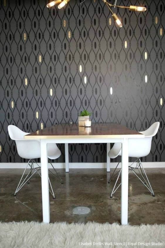 Trendy Designer Interiors That Use Modern Wall Stencils Hometalk