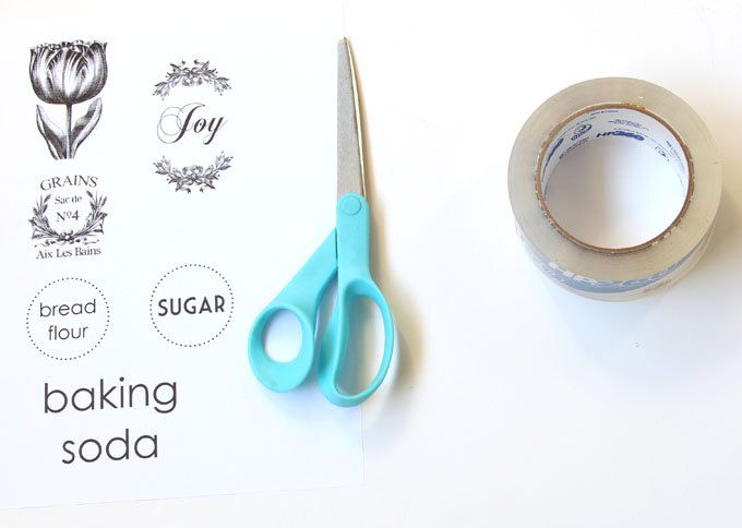 packing tape image transfer and diy clear labels