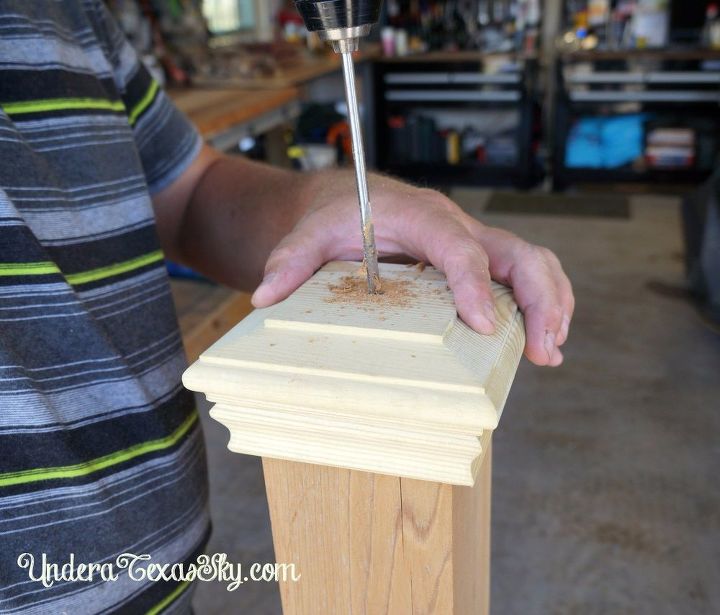 front porch welcome post