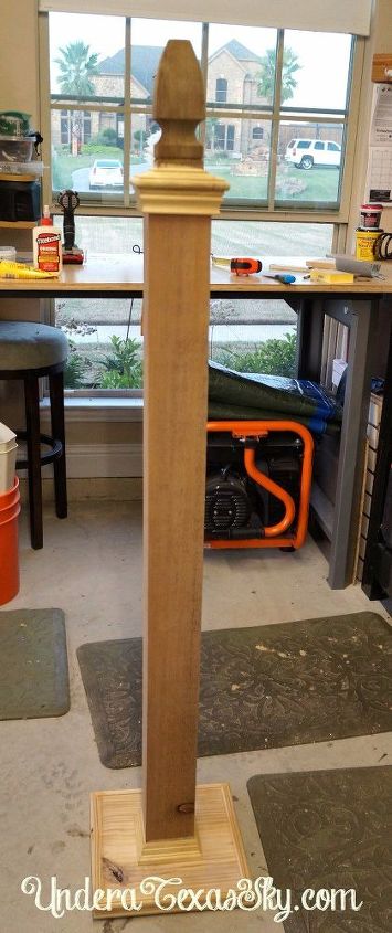 front porch welcome post