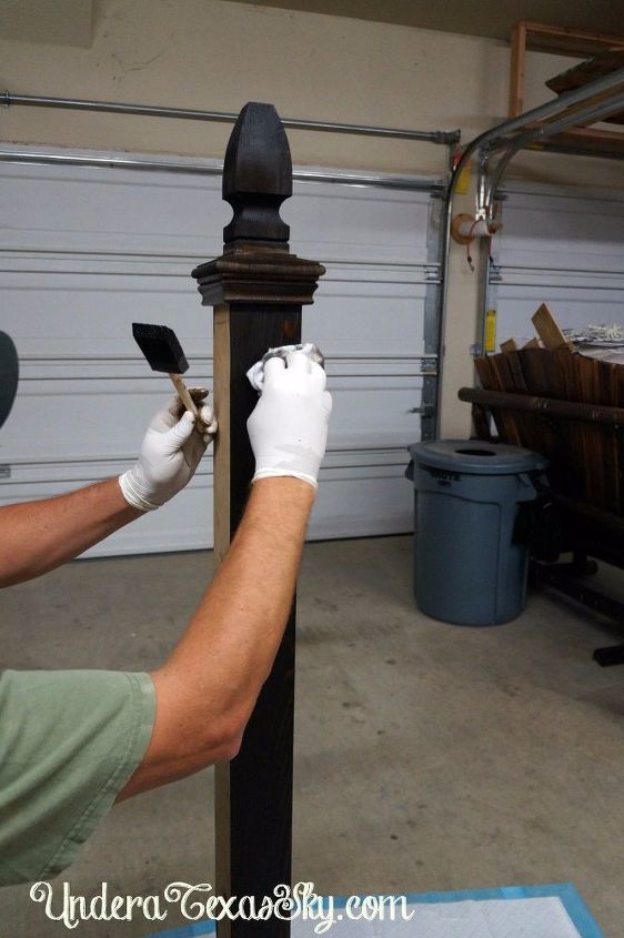 front porch welcome post