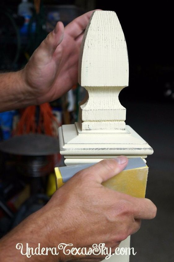 front porch welcome post