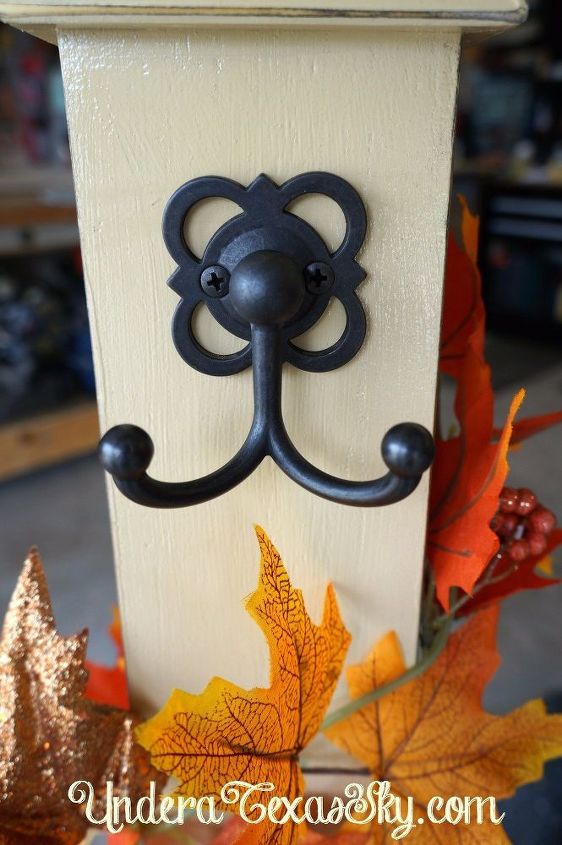 front porch welcome post