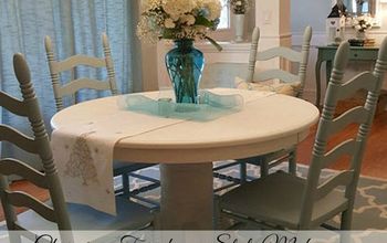 Charming Farmhouse Style Table and Chairs Makeover