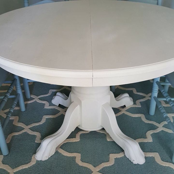 charming farmhouse style table and chairs makeover, painted furniture