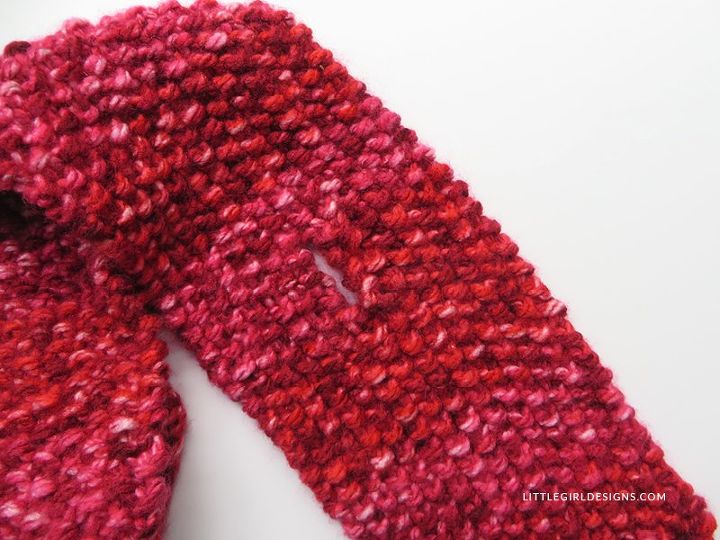 toddler keyhole scarf knitting pattern