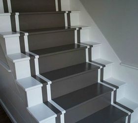 carpet without staircase rid stairs hiring contractor painted stair start hometalk painting paint runner staircases basement diy