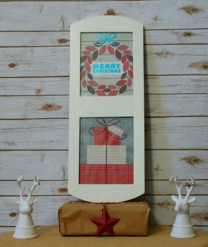 thrift store christmas decorating