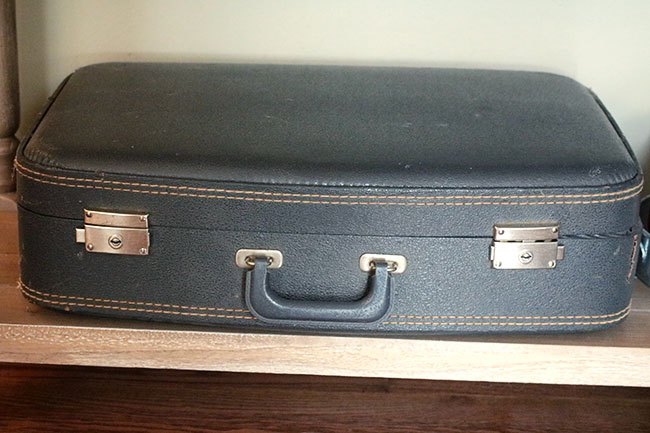 antique suitcase makeover, repurposing upcycling