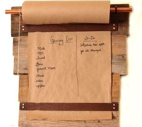 Tablero de notas de madera de palet con madera recuperada