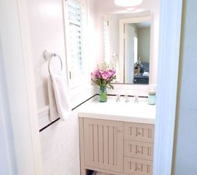 tiny bathroom remodel on an even tinier budget, bathroom ideas, home improvement